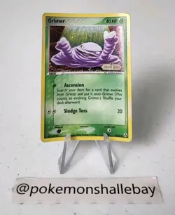 Grimer 54/92 - EX Legend Maker *LP* STAMPED Reverse Holo Pokemon Card - Image 1