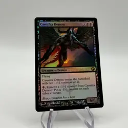 MTG TCG Foil Carnifex Demon - Scars of Mirrodin (SOM) - Image 1