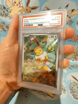 2025 POKEMON SVP EN-SV PRISMATIC EVOLUTIONS ELITE TRAINER BOX 173 EEVEE PSA 10 - Image 3