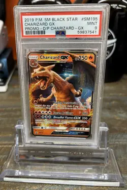 2019 Pokemon Charizard GX Detective Pikachu SM195 Black Star Promo - PSA 9 - Image 1