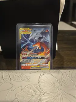 Pokemon Reshiram & Charizard GX TAG TEAM Ultra Rare Holo 20/214 Unbroken Bonds - Image 1