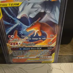 Pokemon Reshiram & Charizard GX TAG TEAM Ultra Rare Holo 20/214 Unbroken Bonds - Image 4