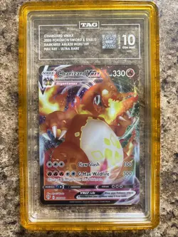 2020 CHARIZARD VMAX Pokemon Sword And Shield Darkness Ablaze #20 UR TAG 10 - Image 1