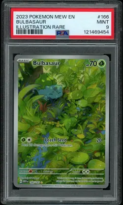 PSA 9 MINT Bulbasaur 166 Pokemon 151 Pokemon Card - Image 1