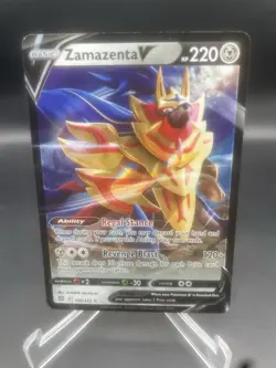 Zamazenta V 105/172 – Pokemon Brilliant Stars Ultra Rare Holo NM - Image 1
