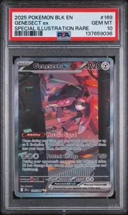 Genesect ex SIR 169/086 PSA 10 | Scarlet & Violet Black Bolt | Pokemon 2025 - Image 1