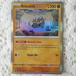 Relicanth Holo Rare Fighting 2024 Temporal Forces Pokemon TCG Card 084/162 - Image 1