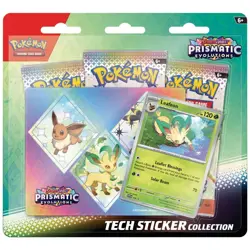 Prismatic Evolutions Leafeon Tech Sticker Collection Pokemon TCG - New & Sealed - Image 1
