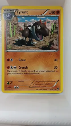 Pokemon Tyrunt 61/111 XY Furious Fists Restored Uncommon Regular 2014 90 HP - Image 1
