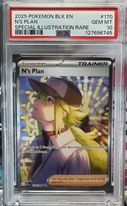 N’s Plan 170/86 PSA 10 SIR Black Bolt Pokemon TCG - Image 1