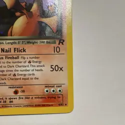 Pokemon Dark Charizard 4/82 Team Rocket 1st Edition Holo Rare 80 HP - Image 5