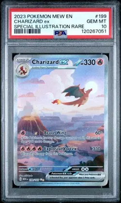 Pokemon Charizard ex 151 Special Illustration Rare #199 PSA 10 - Image 1