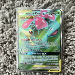 The Pokemon Company Venusaur & Snivy GX Full Art Ultra Rare Holo 210/236 - Image 1