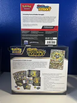 Surging Sparks Pokemon Center Stamped Elite Trainer Box ETB and booster box - Image 3