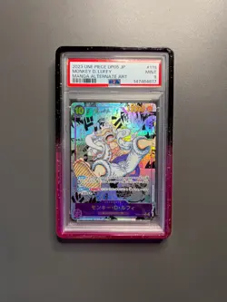 2023 ONE PIECE JPN OP05-AWAKENING OF THE NEW ERA #119 MONKEY D. LUFFY PSA 9 - Image 1