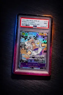 2023 ONE PIECE JPN OP05-AWAKENING OF THE NEW ERA #119 MONKEY D. LUFFY PSA 9 - Image 2