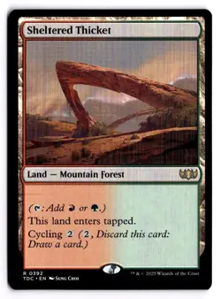 Sheltered Thicket - Commander: Tarkir: Dragonstorm - MTG - Image 1