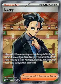 Pokemon Card Larry 235/182 Paradox Rift - Near Mint - Image 1