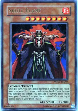 Skull Flame Unlimited Ultra Rare Yu-Gi-Oh! 5D's Promotional Cards WB01-EN002 LP - Image 1