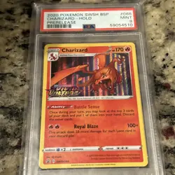 Charizard - (Prerelease) SWSH066 SWSH: Sword & Shield Promo Cards Holo - Image 1