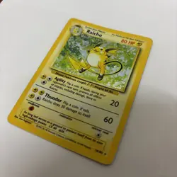 Pokemon Card Raichu Holo Base Set 14/102 WOTC 1999 Vintage Rare - Image 3