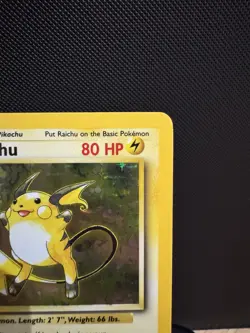 Pokemon TCG Raichu 14/102 Base Set Unlimited 1999 Holo Rare NM - Image 5