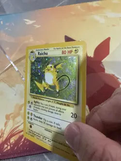 Pokemon TCG - Raichu 14/102 Base Set Holo Rare WOTC 1999 Vintage WoTC - Image 4