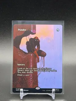 MTG Spider-Man PONDER Borderless Mythic #13 - Image 1