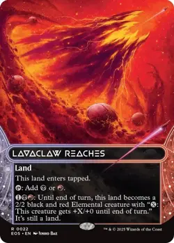 MTG - Lavaclaw Reaches - Borderless - EOS 0022 - Edge of Eternities - Rare Magic - Image 1
