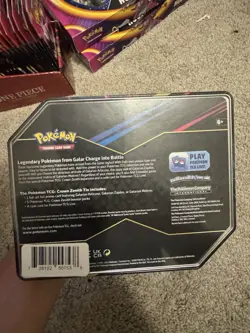 Pokemon TCG - Crown Zenith Tin (Galarian Moltres) - Factory Sealed - Image 2
