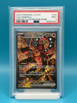 PSA 9 - 2025 POKEMON JTG EN VOLCANION EX SIR - Image 1