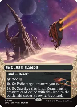 MTG - Endless Sands - Borderless - EOS 0015 - Edge of Eternities - Rare - Magic - Image 1