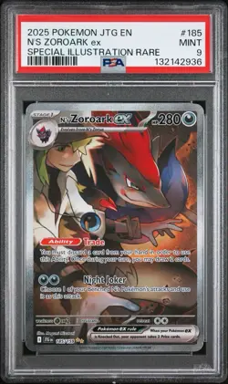 2025 Pokemon N's Zoroark ex Special Illustration Rare #185/159 PSA 9 - Image 1