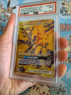 Pokemon Pikachu & Zekrom GX Premium Coll. Full Art Promo SM248 PSA 9 Mint - Image 3