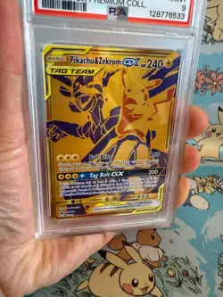 Pokemon Pikachu & Zekrom GX Premium Coll. Full Art Promo SM248 PSA 9 Mint - Image 4