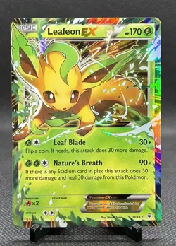 Leafeon EX 10/83 - Generations Rare EX Pokemon TCG Holo - M/LP Card - Image 1