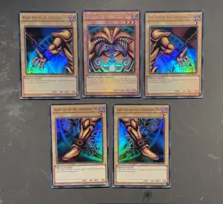 YGLD-ENA17 1st Edition Exodia the Forbidden One + YGLD-EN 1st Forbidden One Set - Image 1