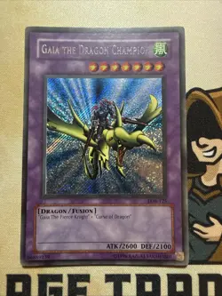 Gaia The Dragon Champion - LOB-125 - Secret Rare - Unlimited - Yugioh LP - Image 3