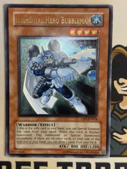 Elemental Hero Bubbleman CRV-EN014 Ultimate Rare Unlimited YuGiOh! NM - Image 3