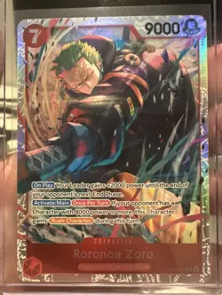 Roronoa Zoro EB04-007 One Piece TCG Super Rare English - Image 1