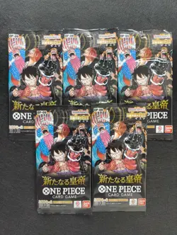 5 PACKS OP-09 Emperors in the New World One Piece Japanese SEALED Aussie Seller - Image 1