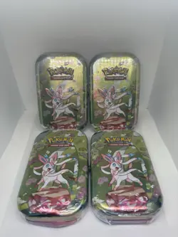 Pokemon Prismatic Evolutions Mini Tin - Sylveon - Brand New & Sealed X4 - Image 1
