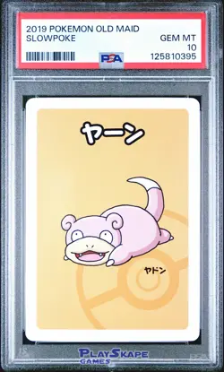 Pokemon Card PSA 10 Slowpoke Old Maid Game Japanese 2019 - Image 1
