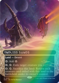 MTG - Endless Sands - Foil Borderless - EOS 0015 - Edge of Eternities - Rare - Image 1
