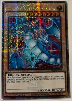 Blue-Eyes White Dragon RA04-EN002 Quarter Century Secret Rare 1st Edition YuGiOh - Image 1