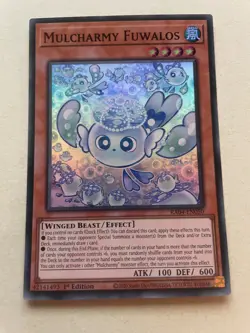 Yugioh Mulcharmy Fuwalos RA04 EN050 Super Rare 1st ED - Image 1