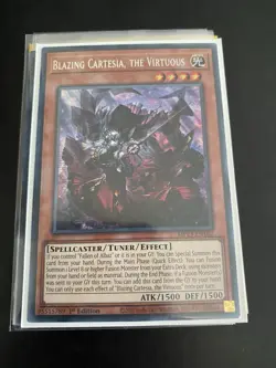 YuGiOh Blazing Cartesia, the Virtuous Secret Rare 1st Edition MP23-EN162 - Image 1