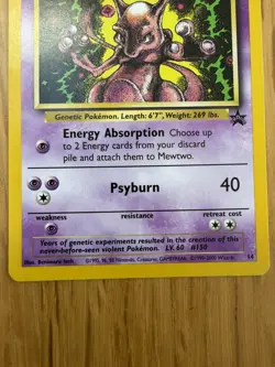 Pokemon TCG Mewtwo #14 Wizards of the Coast Black Star Promo Card - Image 3