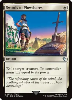 Swords to Plowshares 0256 MTG Commander FINAL FANTASY Uncommon NP - Image 1