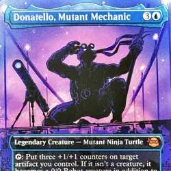 Donatello, Mutant Mechanic (Borderless) - REG - MTG - TMT - 0216 - MYTHIC ~ NM - Image 1